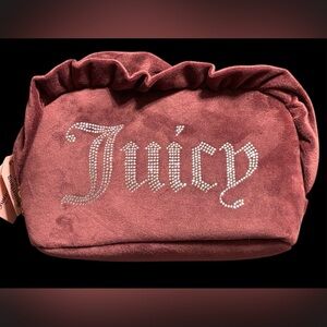 NWT•Juicy Couture Burgundy Cosmetic Bag with bonus